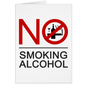NO Smoking Alcohol ⚠ Thai Sign ⚠ Cards