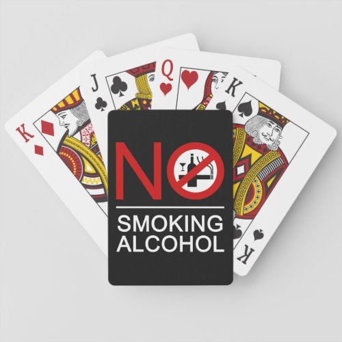 NO Smoking Alcohol  Thai Sign  Playing Cards