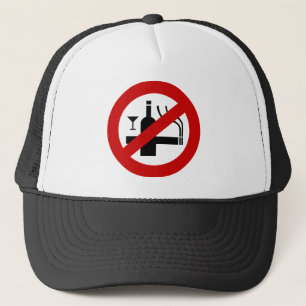 NO Smoking Alcohol ⚠ Thai Sign ⚠ Trucker Hat