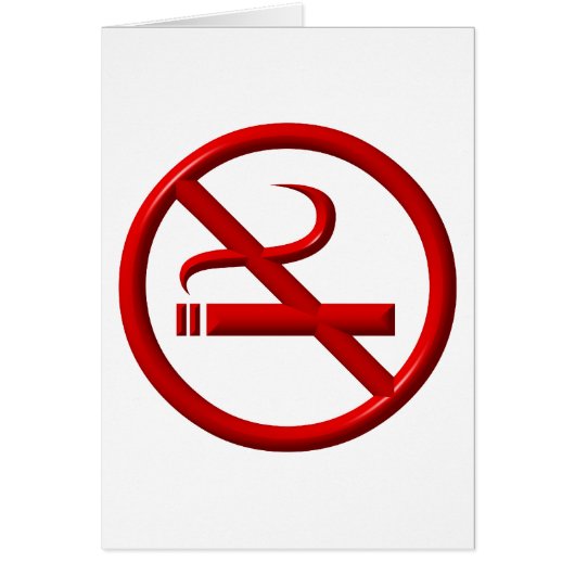No Smoking / Anti-Smoking Cards (Front)
