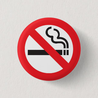 No smoking badge s button