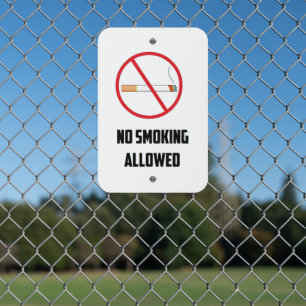 No Smoking Business Office Metal Sign
