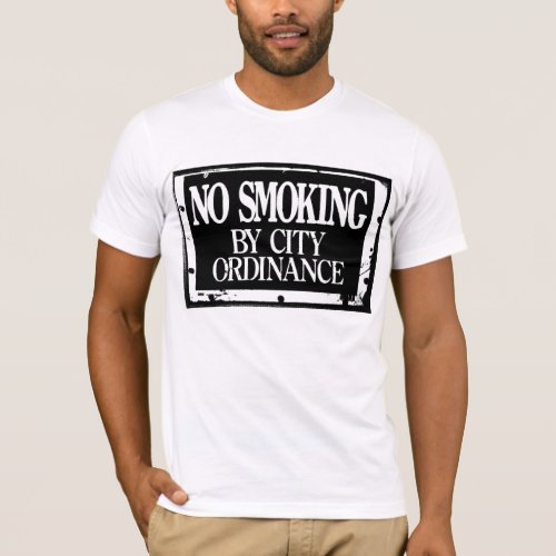 No Smoking By City Ordinance Mens T_Shirt