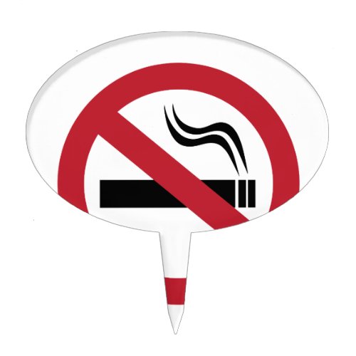 No Smoking Cake Topper