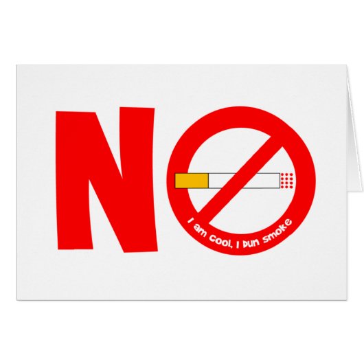 No Smoking Cards (Front Horizontal)