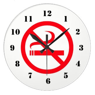 No Smoking Clock