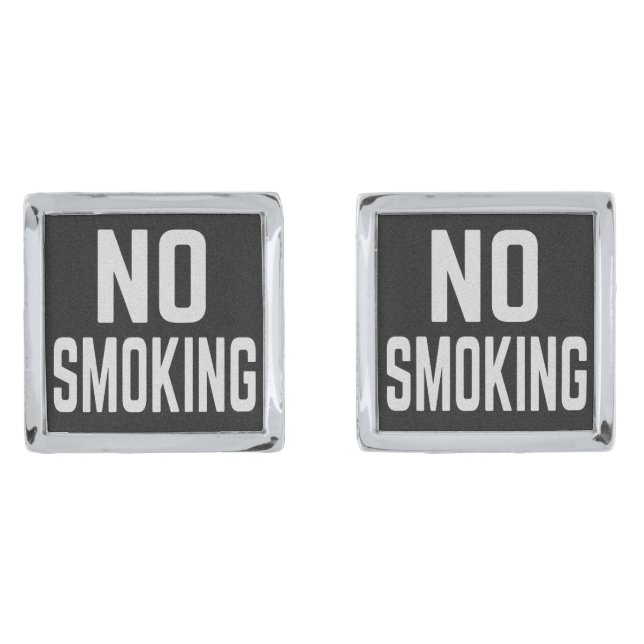 No Smoking Cufflinks (Front)