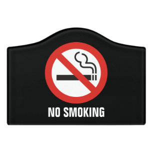 No Smoking Door Sign