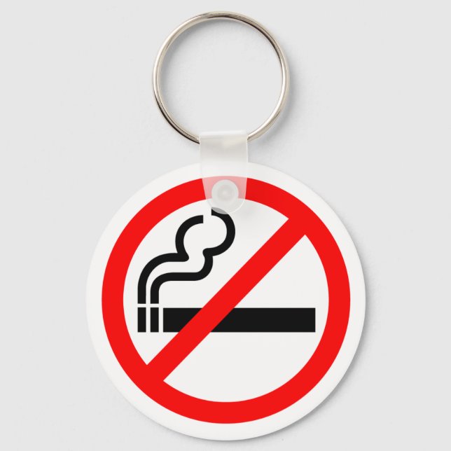No Smoking Keychain (Front)