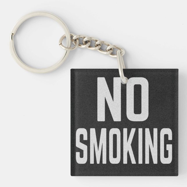 No Smoking Keychain (Front)