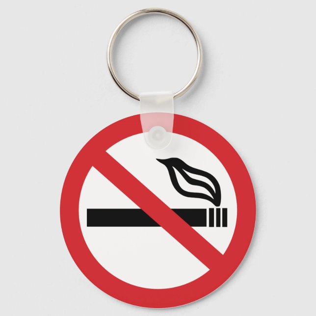 No Smoking Keychain (Front)