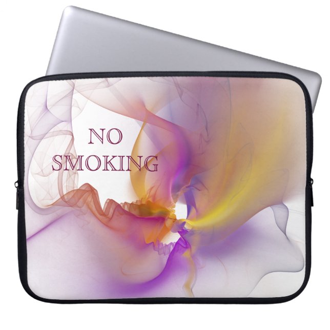 No Smoking Laptop Sleeve (Front)