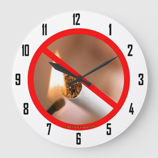 NO SMOKING LARGE CLOCK (Front)