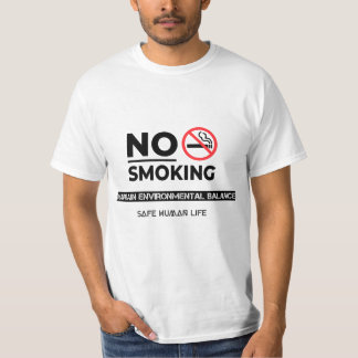 No smoking logo t-shirt for man