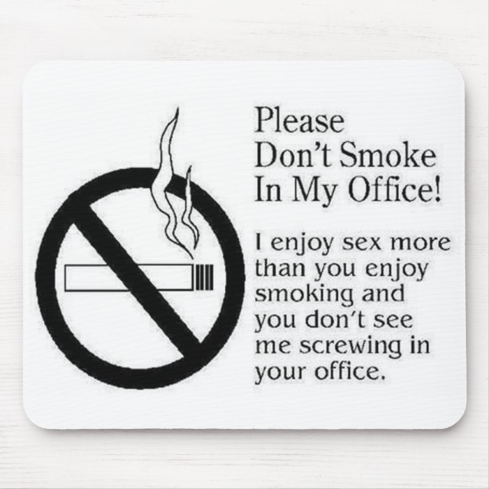 No Smoking Mouse Pad