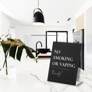 No Smoking No Vaping Office, Airbnb, Restaurant Pedestal Sign