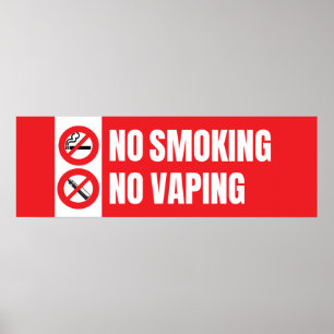 No Smoking No Vaping Poster