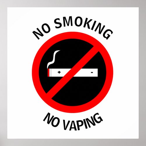 NO SMOKING NO VAPING SIGN