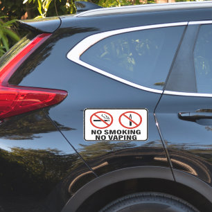 No Smoking No Vaping Sign - Public Health Awarenes Sticker