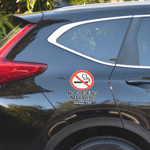 No Smoking No Vaping Sign - Public Health Awarenes Sticker