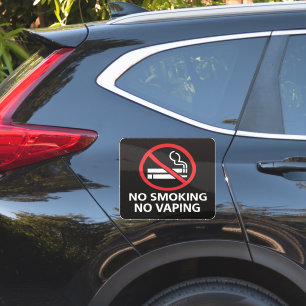 No Smoking No Vaping Sign - Public Health Awarenes Sticker