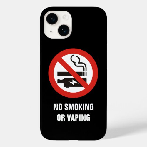 No Smoking or Vaping Case_Mate iPhone 14 Case