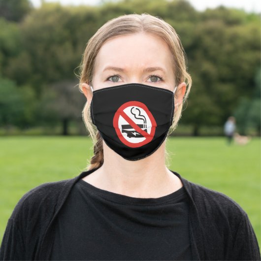 No Smoking or Vaping Cloth Face Mask (Outside)
