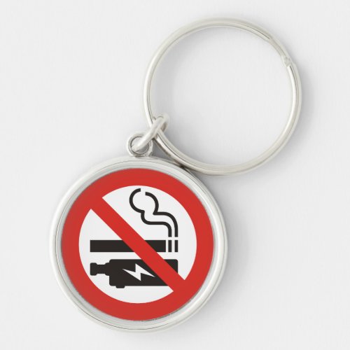 No Smoking or Vaping Keychain