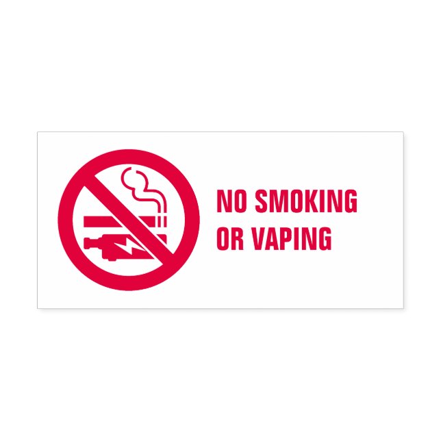 No Smoking or Vaping Self-inking Stamp (Design)