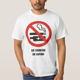 No Smoking or Vaping T-Shirt