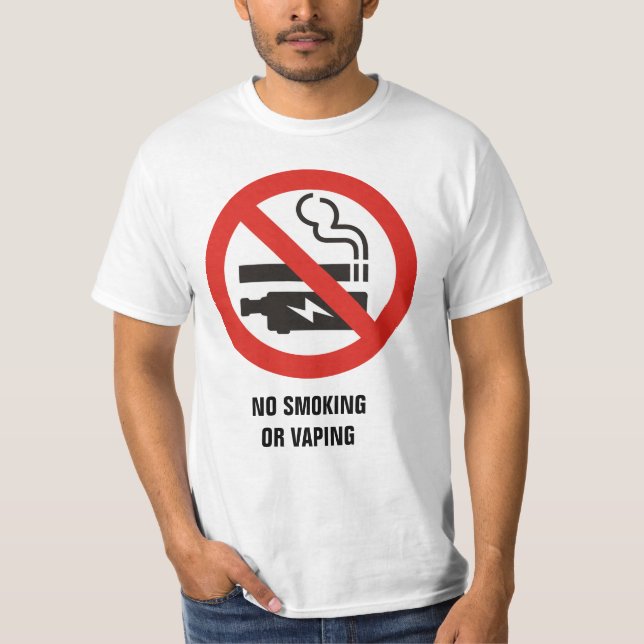 No Smoking or Vaping T-Shirt (Front)