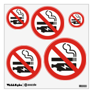 No Smoking or Vaping Wall Decal