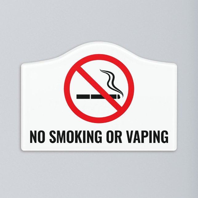 No smoking or vaping wall or door sign (Creator Uploaded)