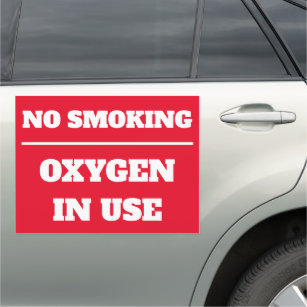 No smoking oxygen in use medical sign