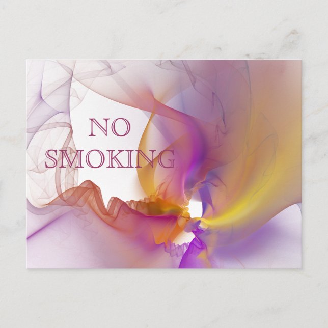 No smoking postcard (Front)
