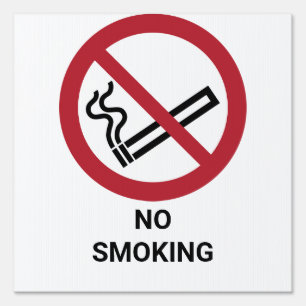 No Smoking, Prohibition Sign