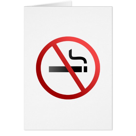 No Smoking Sign Cards (Front)