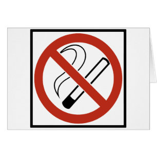 No Smoking Sign Cards