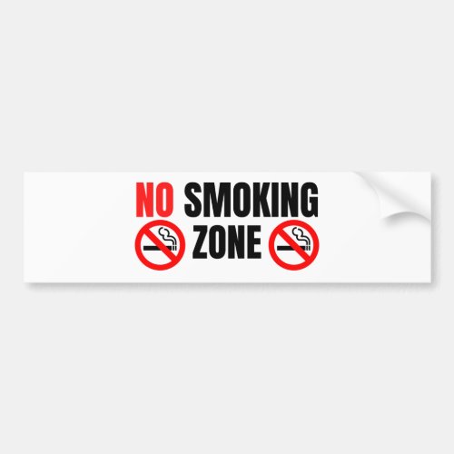 NO SMOKING sign for gas station or mechanic  Bumper Sticker