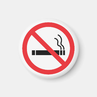 No Smoking Sign Magnet