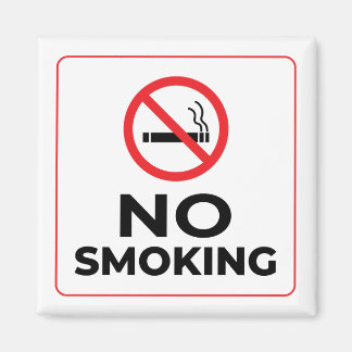 No Smoking Sign Magnet