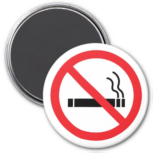No Smoking Sign Magnet