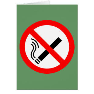 NO Smoking Sign - UK Signage Card
