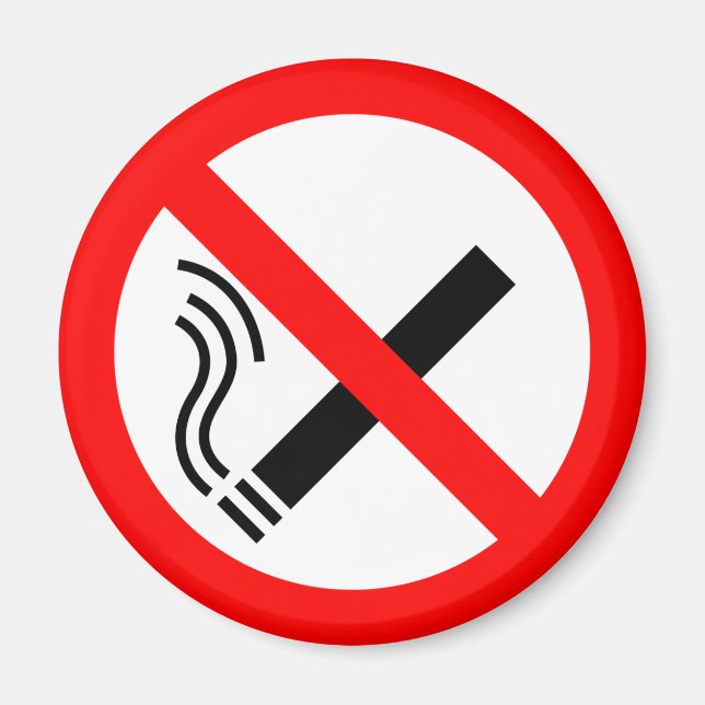 NO Smoking Sign - UK Signage Magnet (Front)