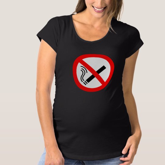 NO Smoking Sign - UK Signage Maternity T-Shirt