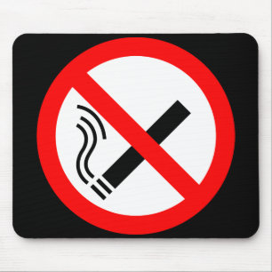 NO Smoking Sign - UK Signage Mouse Pad