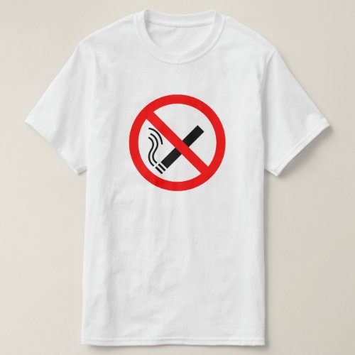 NO Smoking Sign _ UK Signage T_Shirt