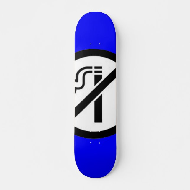 No Smoking Skateboard Deck (Front)