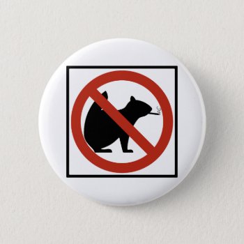 No Smoking Squirrels Allowed Highway Sign Pinback Button by wesleyowns at Zazzle