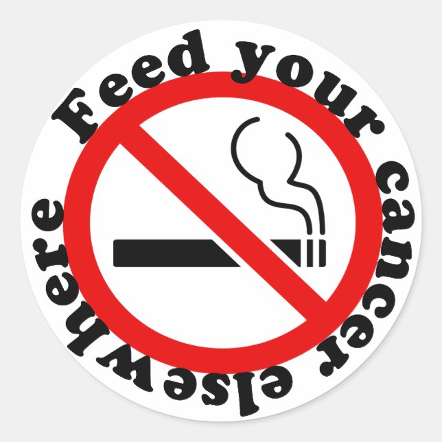 No Smoking Sticker (Front)